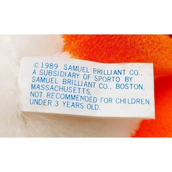 Advertising Plush Sporto Duck White and Orange with Shoes & Red Tie 7” 1989 - Picture 4 of 5